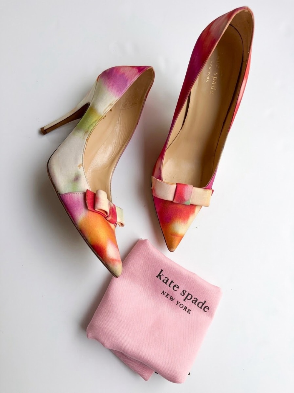 Kate Spade LILIA Giverny Floral Print Fabric Pumps size 8.5